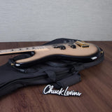 Spector Euro 4 Electric Bass Guitar - Natural Black Burst Gloss - CHUCKSCLUSIVE - #NB22963