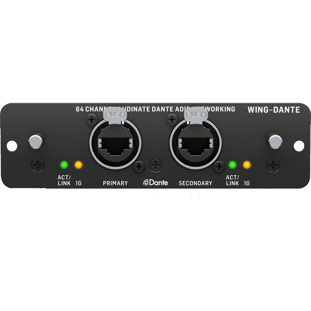 Behringer Wing-Dante WING Expansion Card for 64x64-Channel Audinate Dante AoIP Networking