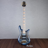 Spector Euro 5 LT Poplar Burl Over Ash 5-String Electric Bass Guitar - Faded Light Blue Gloss - CHUCKSCLUSIVE - #]C121NB23298