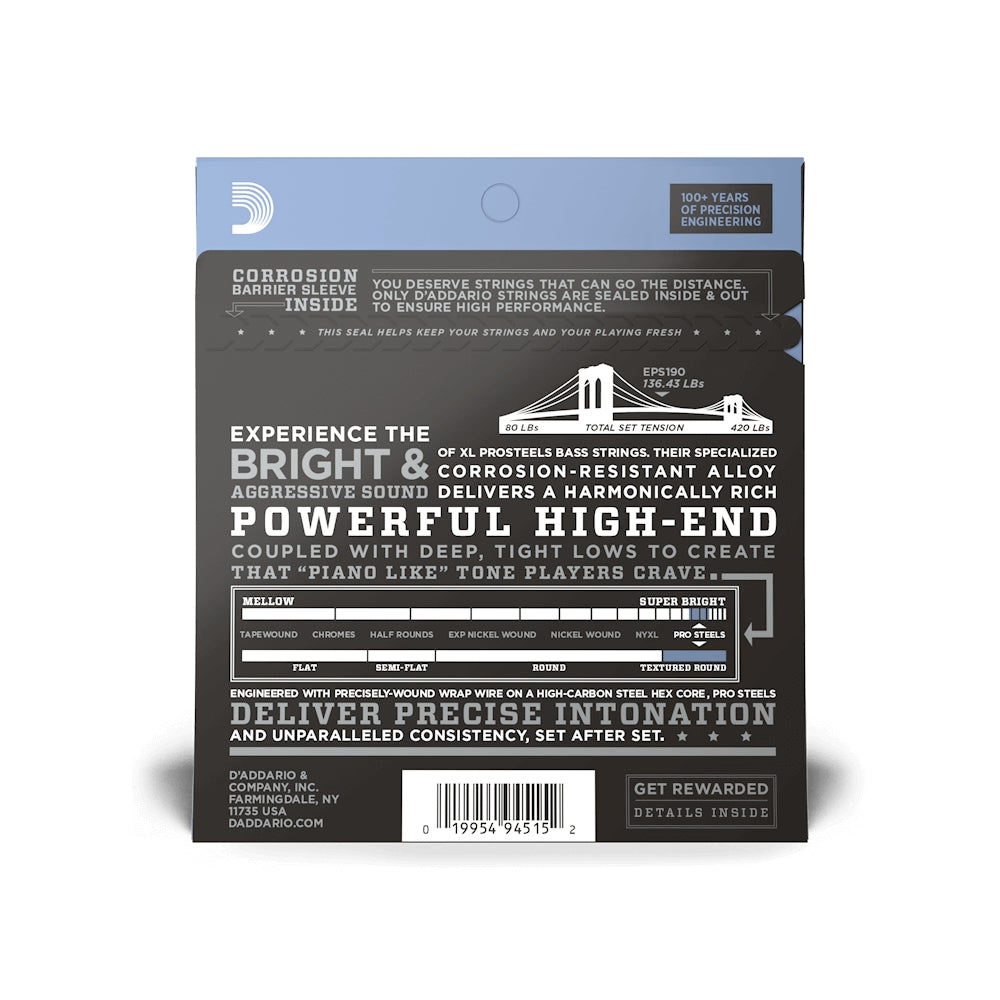 D'Addario EPS190 40-100 Custom Light Long Scale Bass Strings