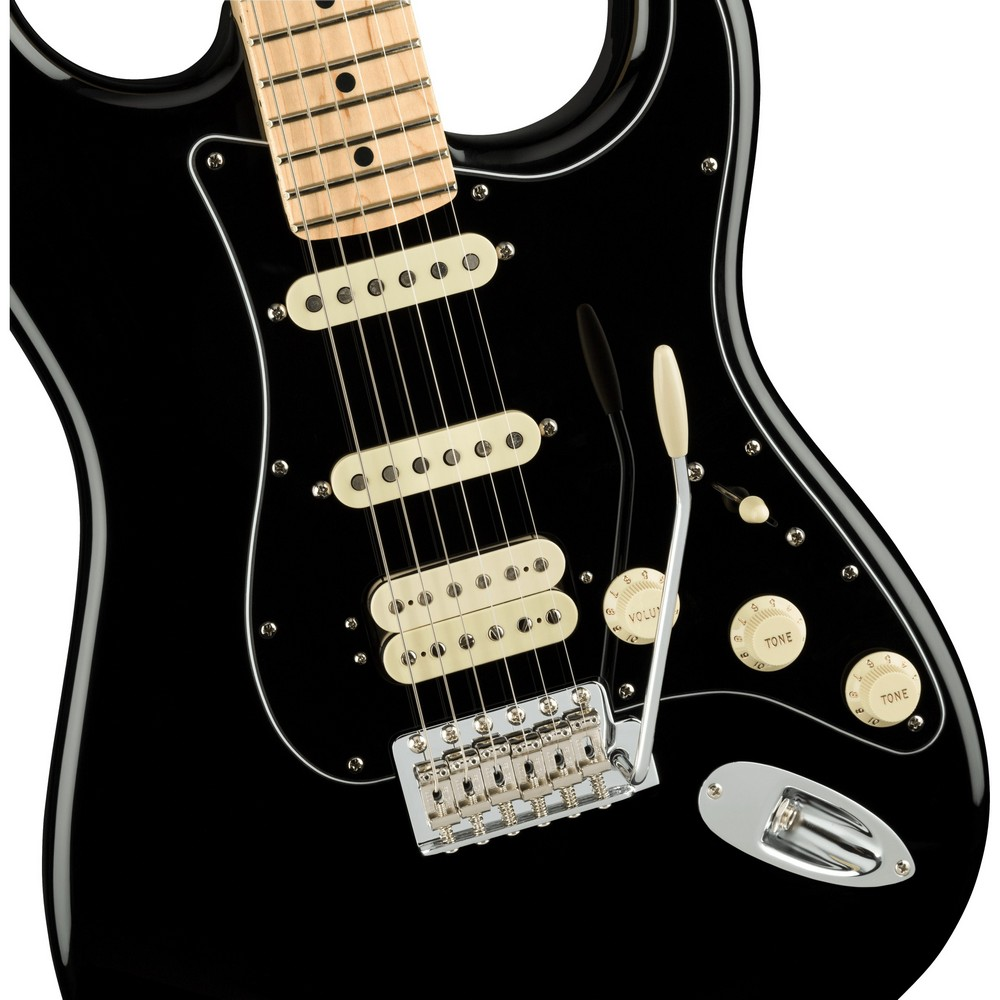 Fender American Performer Stratocaster HSS Electric Guitar, Maple Fingerboard - Black