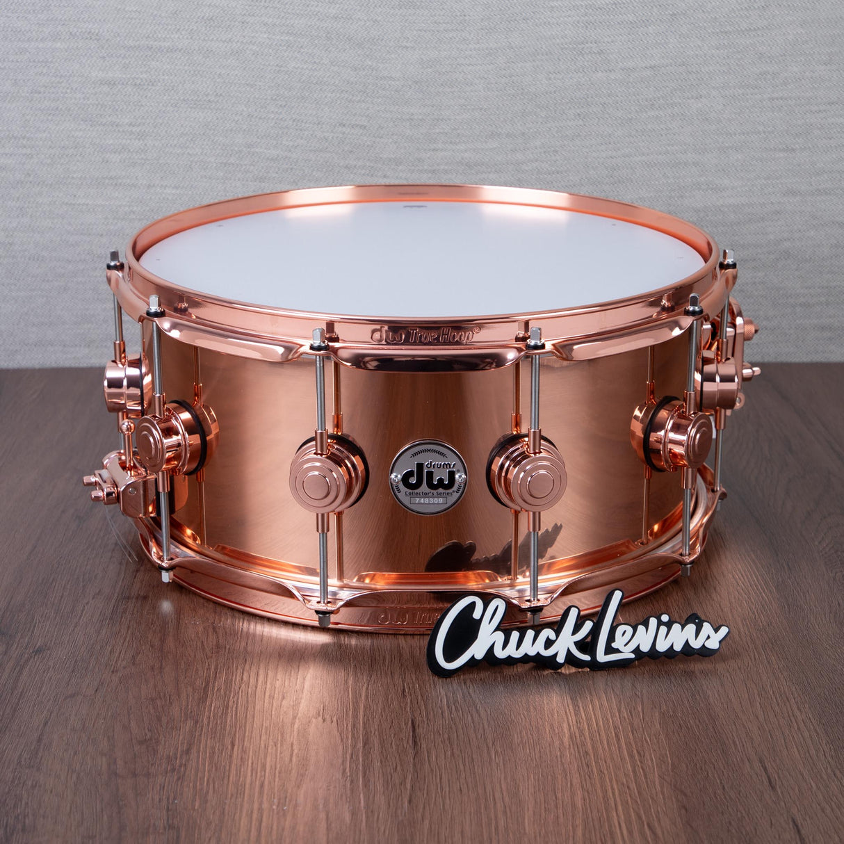 DW 6.5 x 14-Inch Copper Snare Drum - Copper Hardware