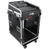 ProX T-16MRSS13ULT Universal 19 Rack-mount Mixer with 13U Top and 16U Front with 2 Side Work Tables