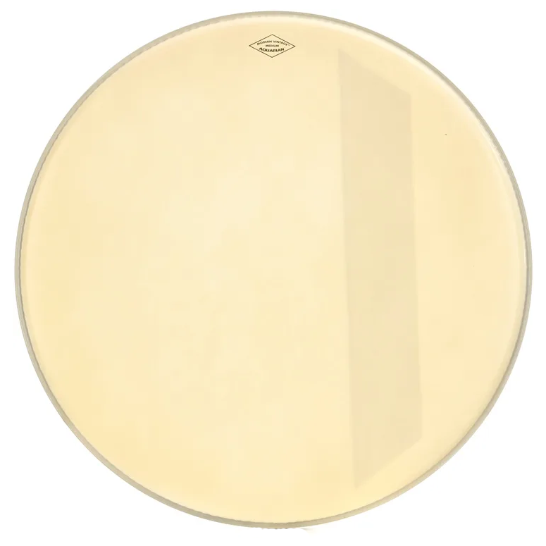 Aquarian DVII18B Deep Vintage II Bass Drumhead with Felt Stripe - New,18-Inch