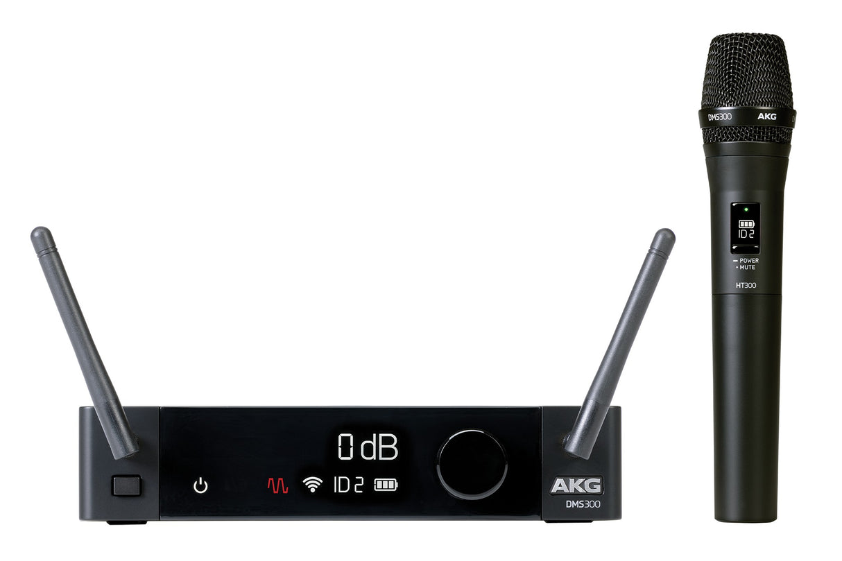 AKG DMS300 8-Channel 2.4GHz Digital Wireless Handheld Microphone System - Mint, Open Box