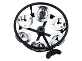 Meinl THH1BK Professional Series Hi-Hat Tambourine Steel Jingles