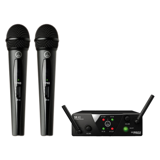 AKG WMS45/40 PRO MINI2 Dual Vocal Set US25A/C Wireless Handheld Microphone System