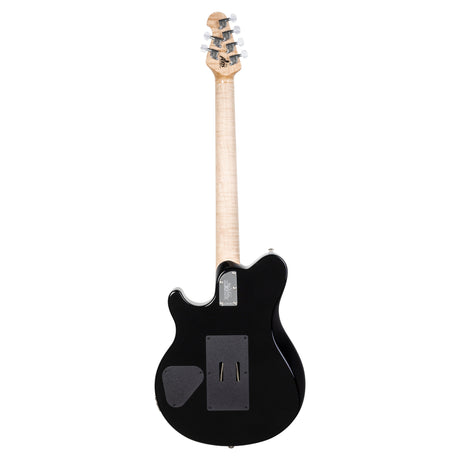 Ernie Ball Music Man 30th Anniversary Axis Electric Guitar - Translucent Purple Quilt Top/Black Purple Sparkle Back