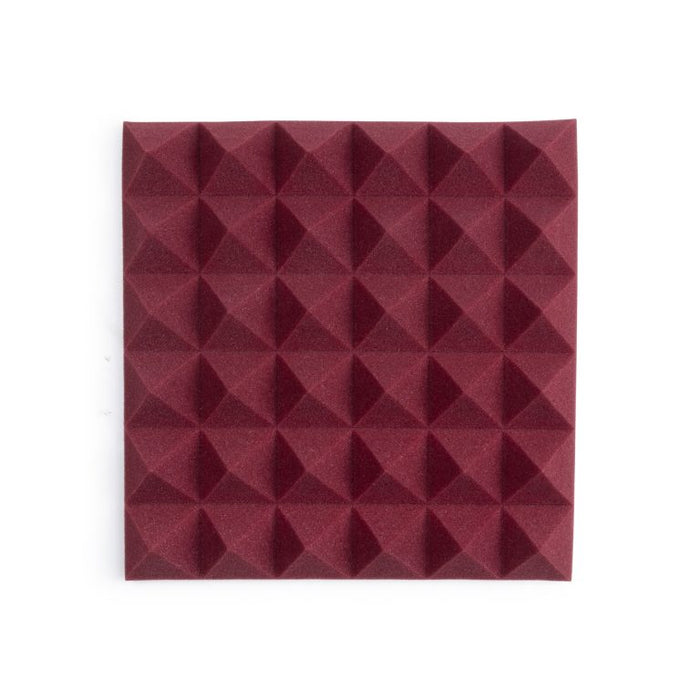 Gator GFW-ACPNL1212PBDY Burgundy 12 x 12 x 2-Inch Acoustic Pyramid Panel - 2-Pack