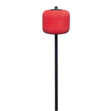 Danmar 8-Inch Percussion Felt Bass Drum Beater - Red