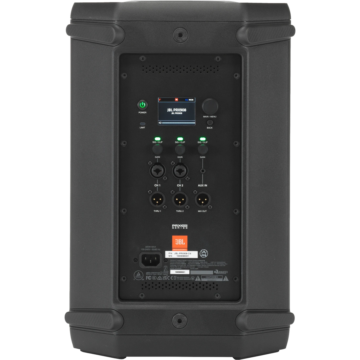 JBL PRX908 Professional Powered Two-Way 8-Inch PA Loudspeaker - Open Box, Mint