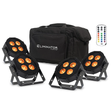 ADJ Mega Flat Hex L PAK4 Lighting Package