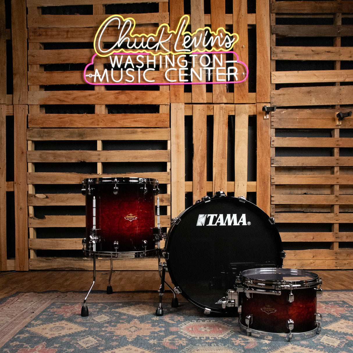 Tama Starclassic Bubinga 3-Piece Shell Pack - Volcanic Red Burst