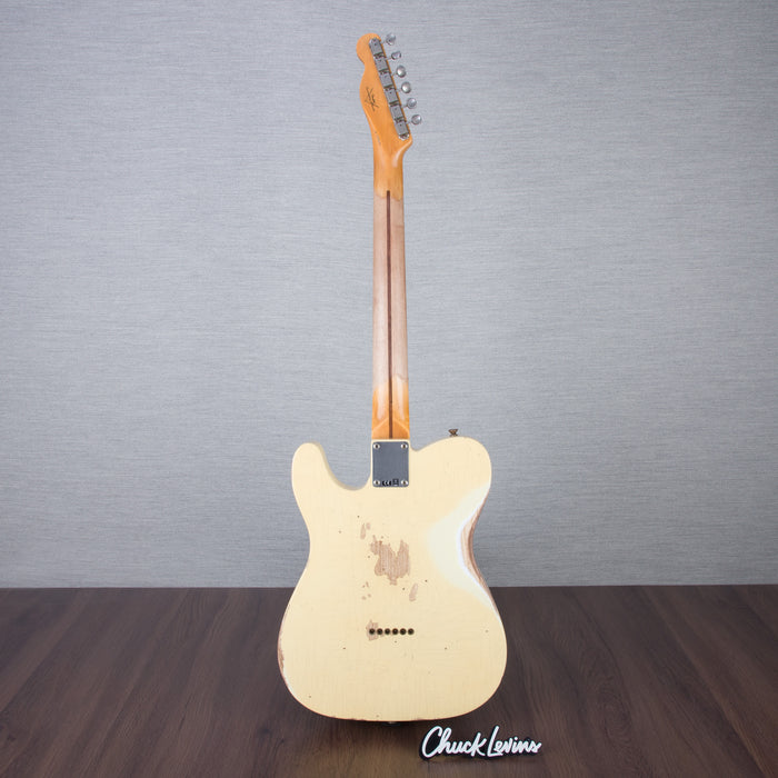 Fender Custom Shop 52 Telecaster Heavy Relic Guitar - Aged Vintage White - CHUCKSCLUSIVE - #R127109