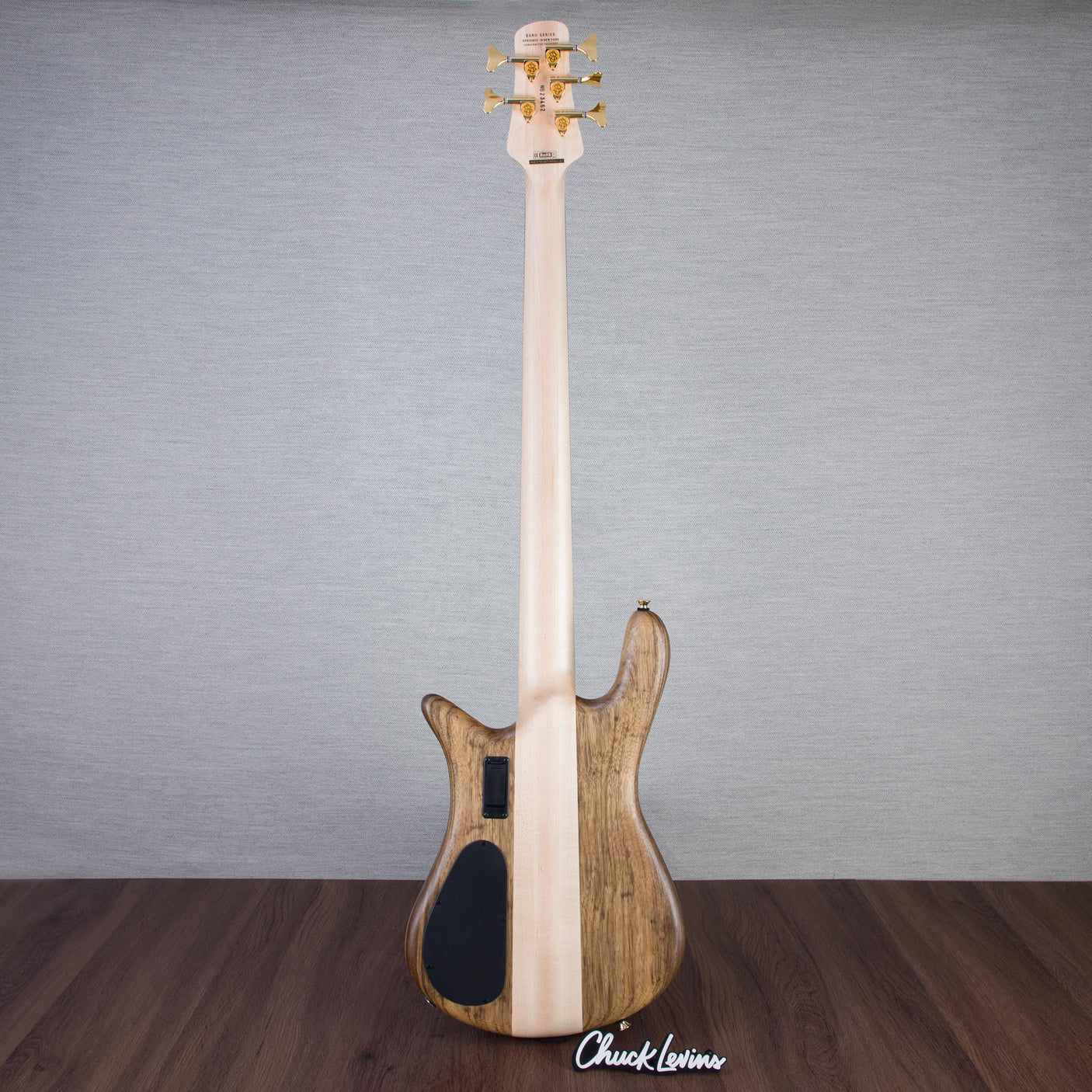Spector Euro 5 LT Solid Korina Wings 5-String Electric Bass Guitar - Natural Satin - CHUCKSCLUSIVE - #NB23462