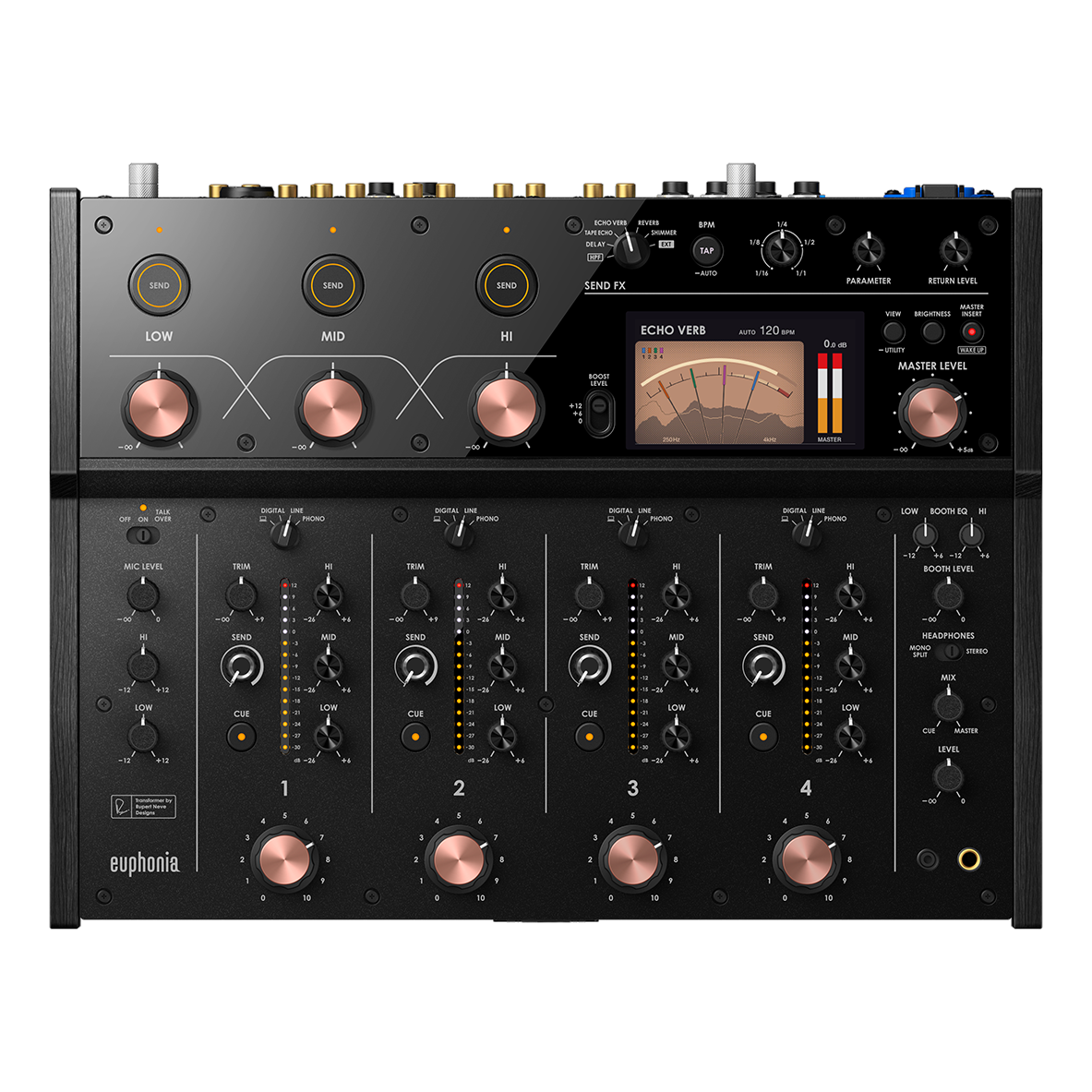 AlphaTheta Euphonia Professional 4-Channel Rotary Mixer - New