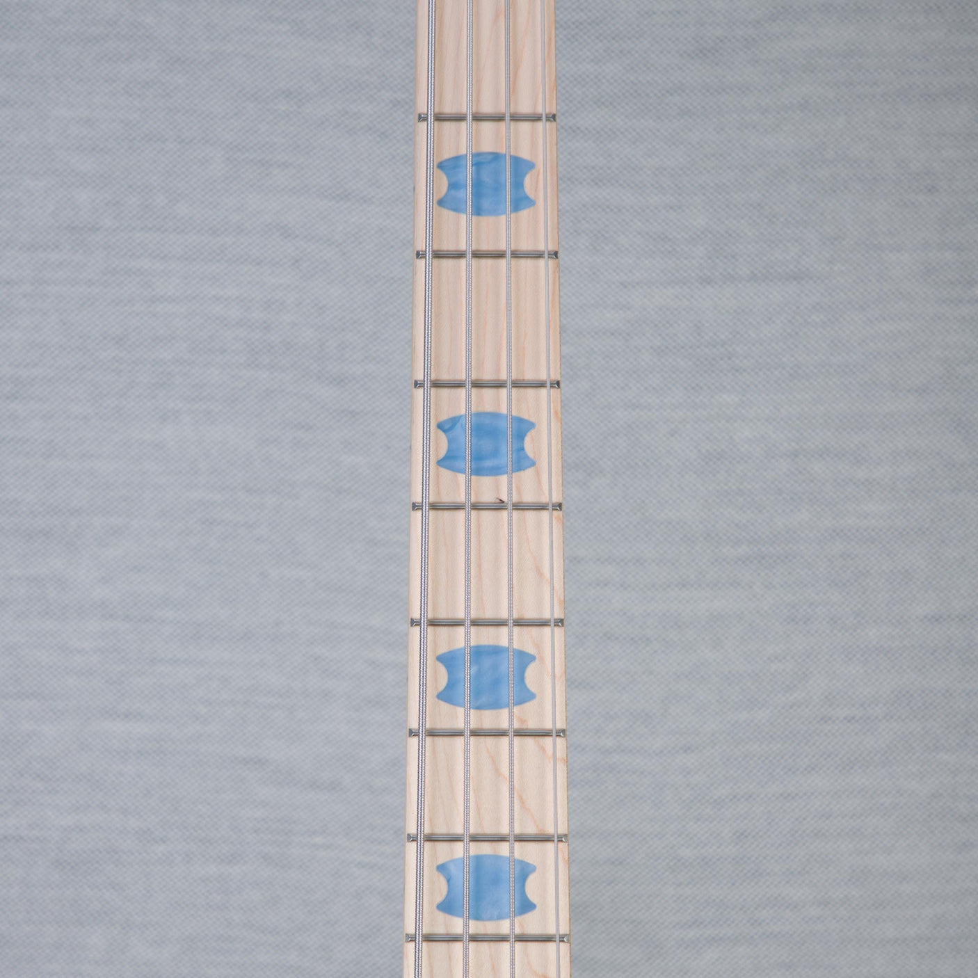 Spector Euro 4 LT Poplar Burl Over Ash Electric Bass Guitar - Faded Light Blue Gloss - CHUCKSCLUSIVE - #]C121NB23300