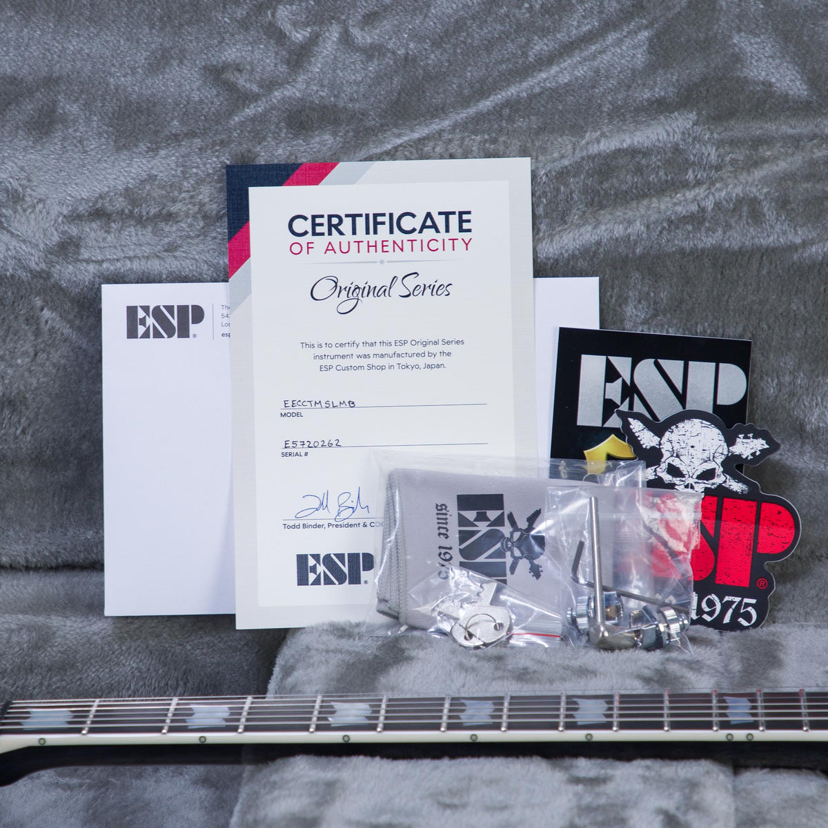 ESP Original Eclipse CTM Electric Guitar - Silver Liquid Metal Burst - #E5720262