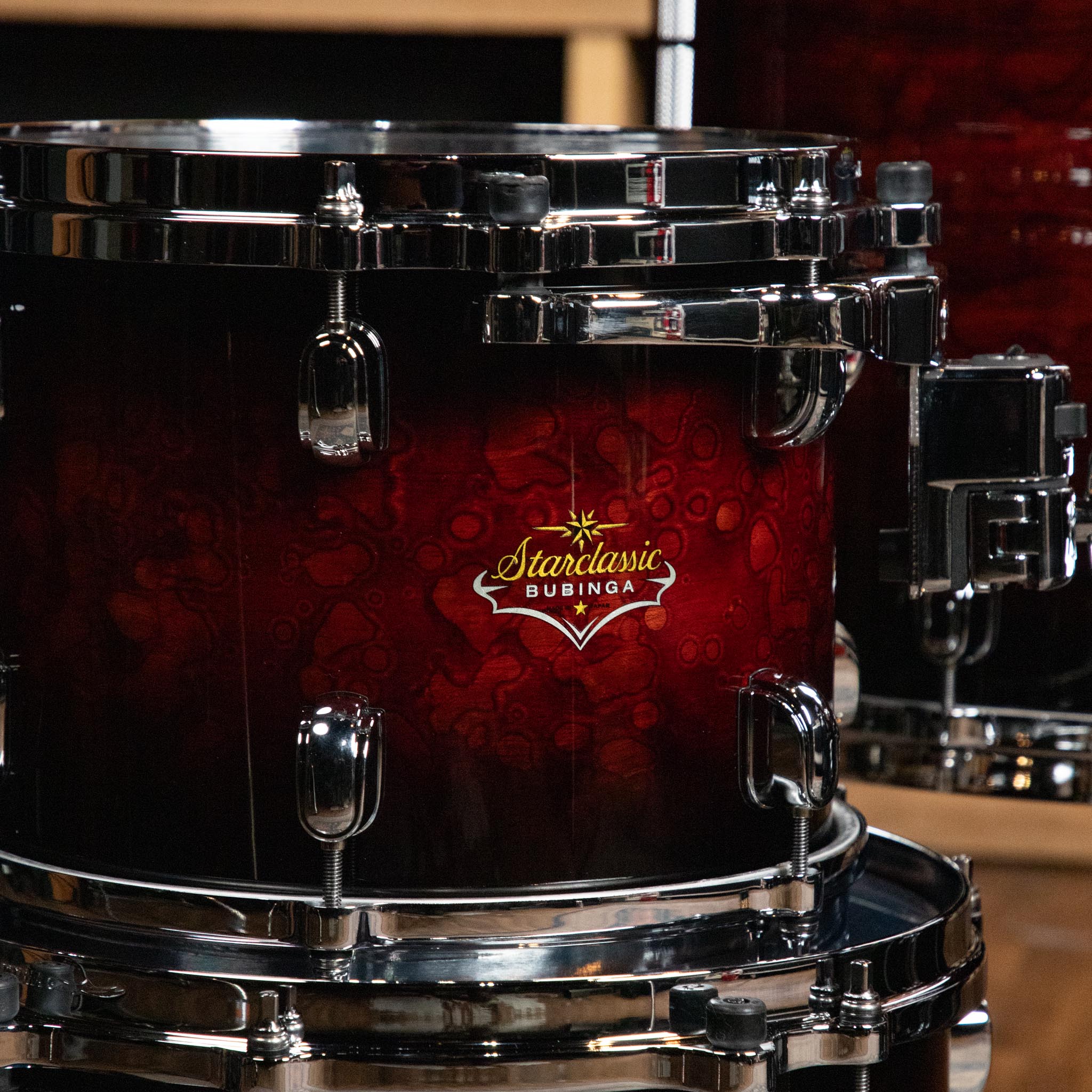 Tama Starclassic Bubinga 4-Piece Shell Pack - Volcanic Red Burst