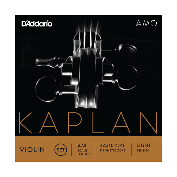 D'Addario Orchestral KA310 4/4L Kaplan Amo Violin String Set, 4/4 Scale, Light Tension