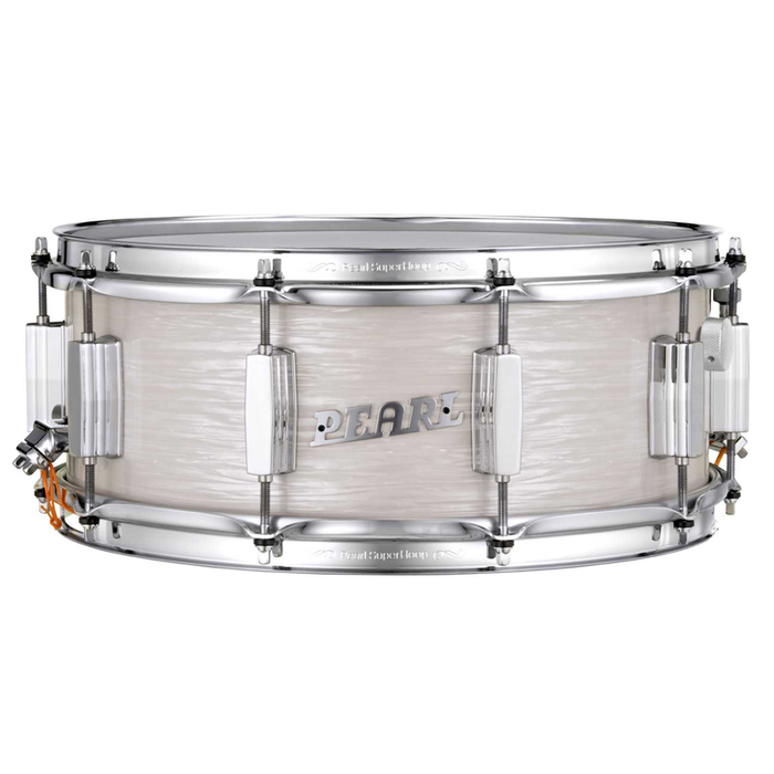 Pearl 75th Anniversary President Series Phenolic 14x5.5-Inch Snare Drum - Pearl White Oyster