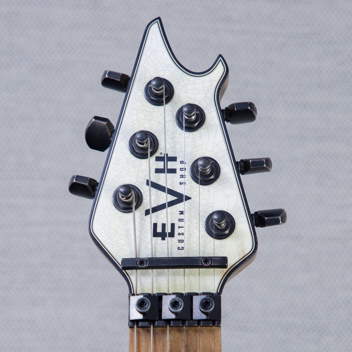 EVH Custom Shop Special Edition Wolfgang Stripes Electric Guitar - White/Black Stripes - #WG17606A