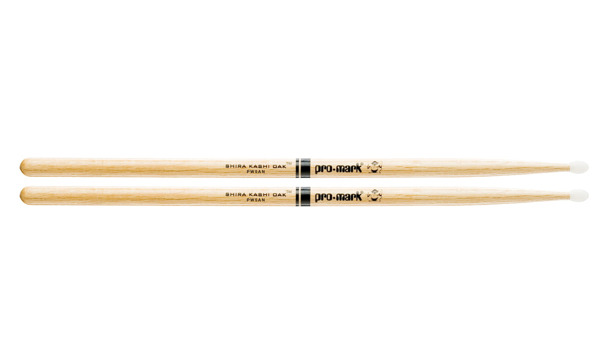 Promark PW5AN Shira Kashi Oak 5A Nylon Tip drumstick