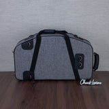 Marcus Bonna Double Case for Alto and Soprano Sax with Curved Detachable Neck - Cationic Gray