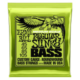 Ernie Ball 2856 Regular Slinky Nickel-Wound Electric Bass Guitar Strings - .045-.105 Medium Scale