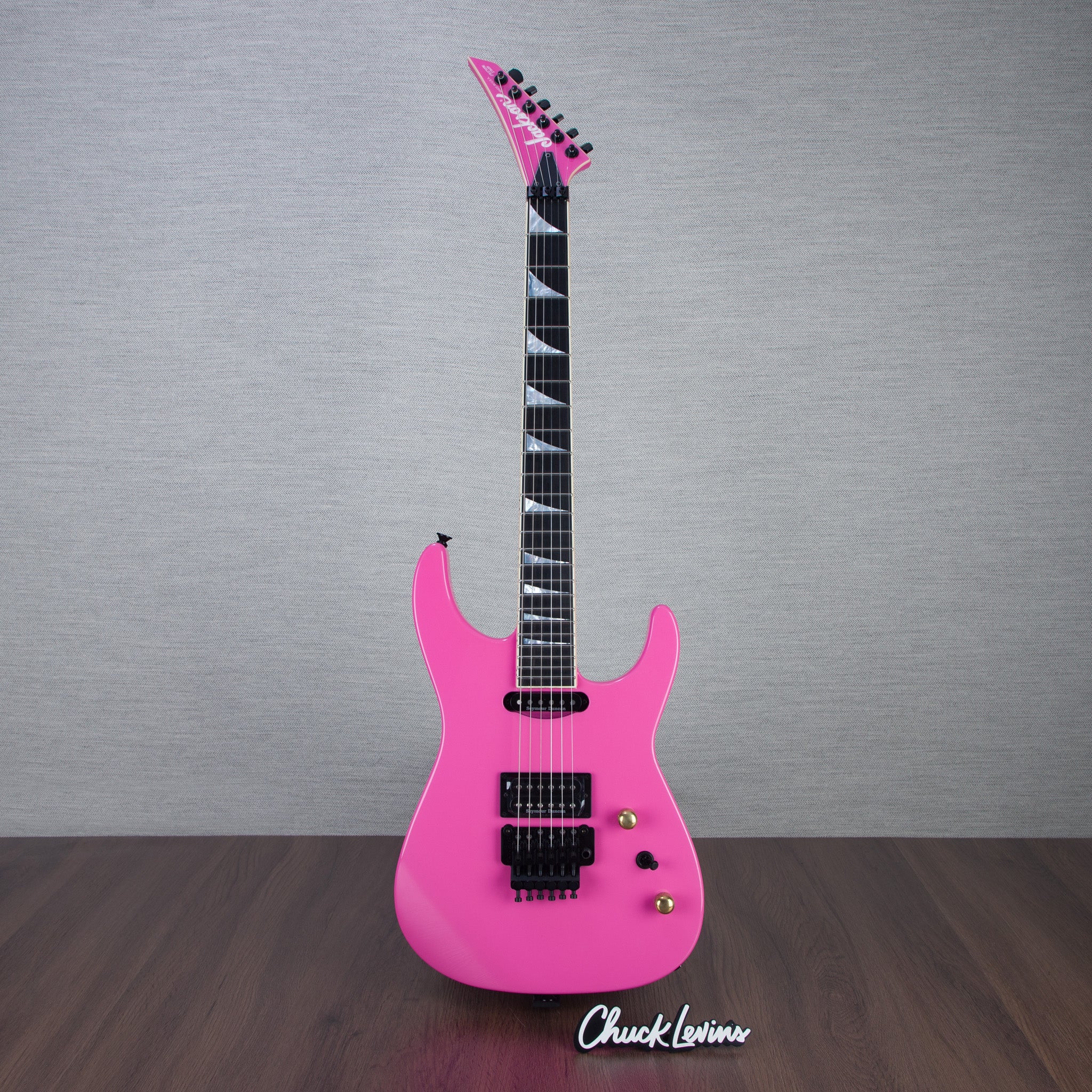 Jackson Custom Shop Soloist HS Electric Guitar - Platinum Pink