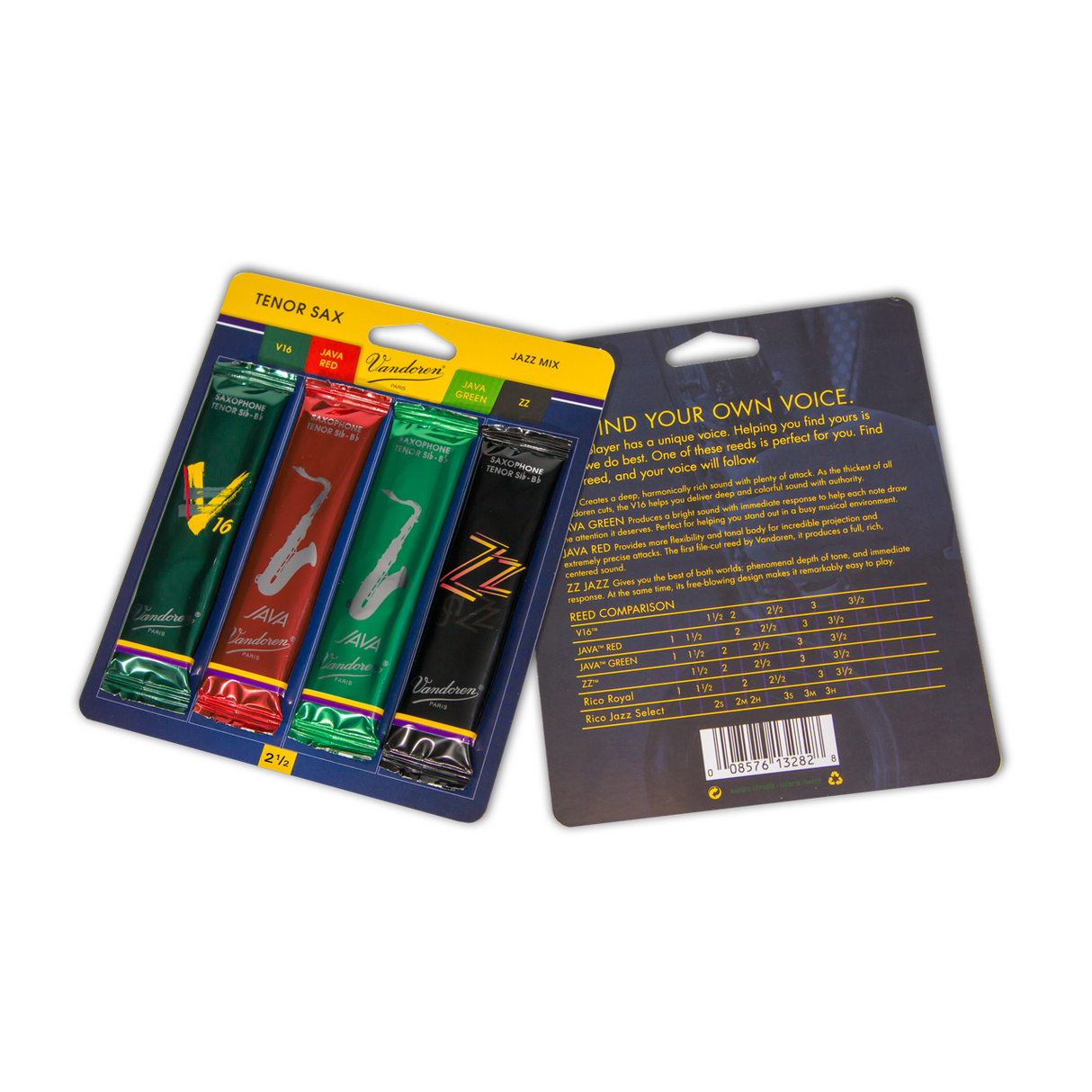 Vandoren Tenor Saxophone Reed Sample Pack - 2.5