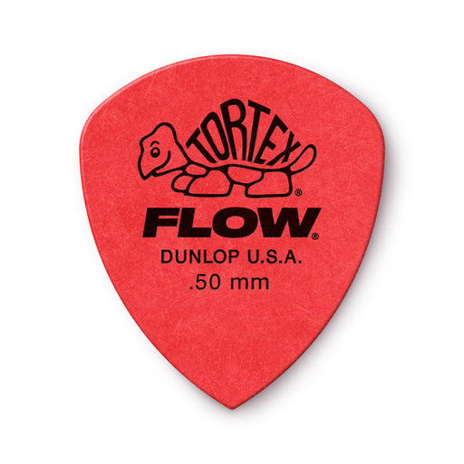 Dunlop Tortex Flow Guitar Picks - .50mm - Red (12-Pack)