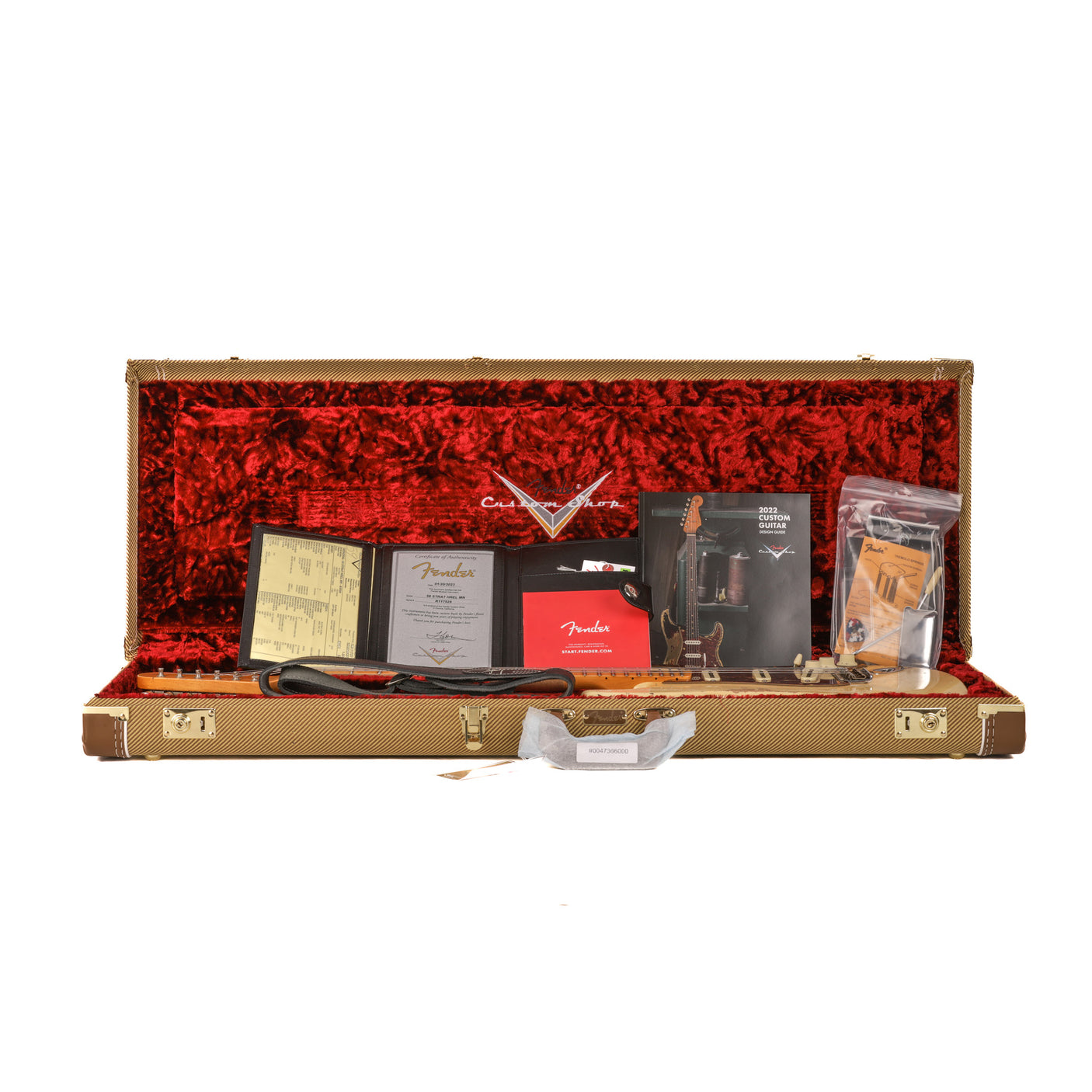 Fender Custom Shop 1956 Stratocaster Heavy Relic Guitar - Aged Vintage White - CHUCKSCLUSIVE - #R117529