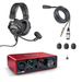 Focusrite Scarlett Solo Interface + Headset Mic Bundle