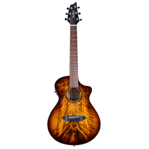 Breedlove ECO Pursuit Exotic S Companion CE Acoustic Guitar - Tiger's Eye, Myrtlewood