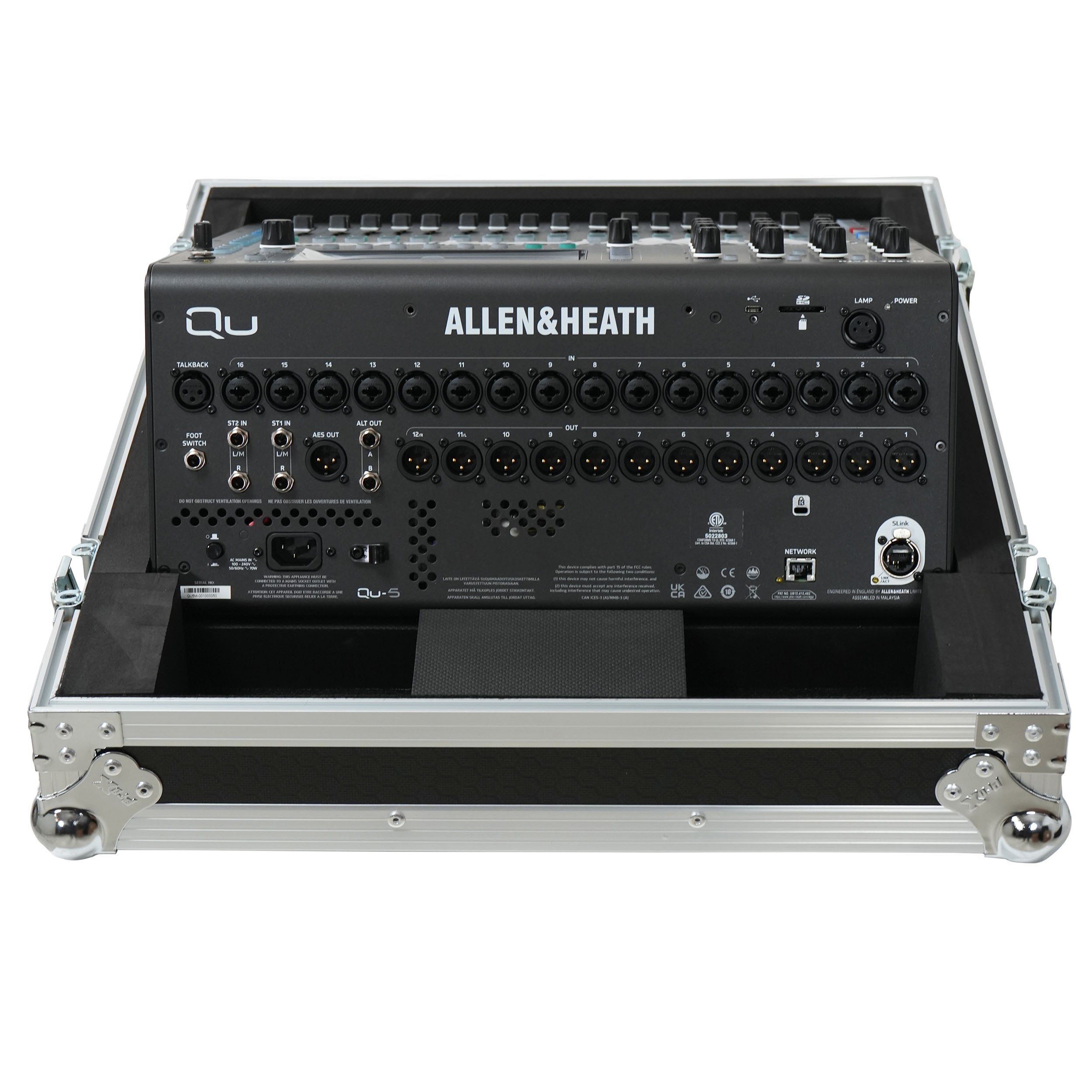 あづさ ProX XS-AHQU5 ATA Flight Case for Allen & Heath QU5 Digital Audio