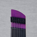 Legator Ghost Super Shred Multiscale 8-String Electric Guitar - Satin Purple Flame - #IM25060592
