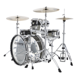 Ludwig VistaLite FAB 50th Anniversary 3-Piece Shell Pack - Black Smoke/Clear