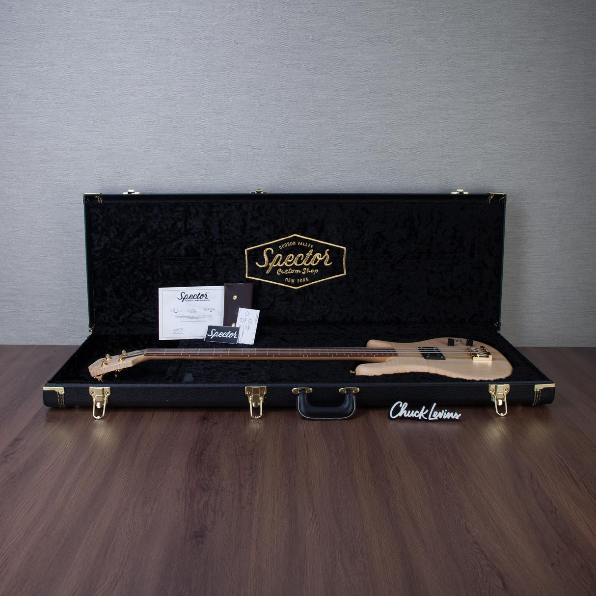 Spector USA Limited Edition SB-1 Lightly Figured Maple Electric Bass Guitar - #27