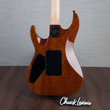 ESP USA M-I FR-DLX Flamed Maple Electric Guitar - Dark Lime Sunburst - #US23319