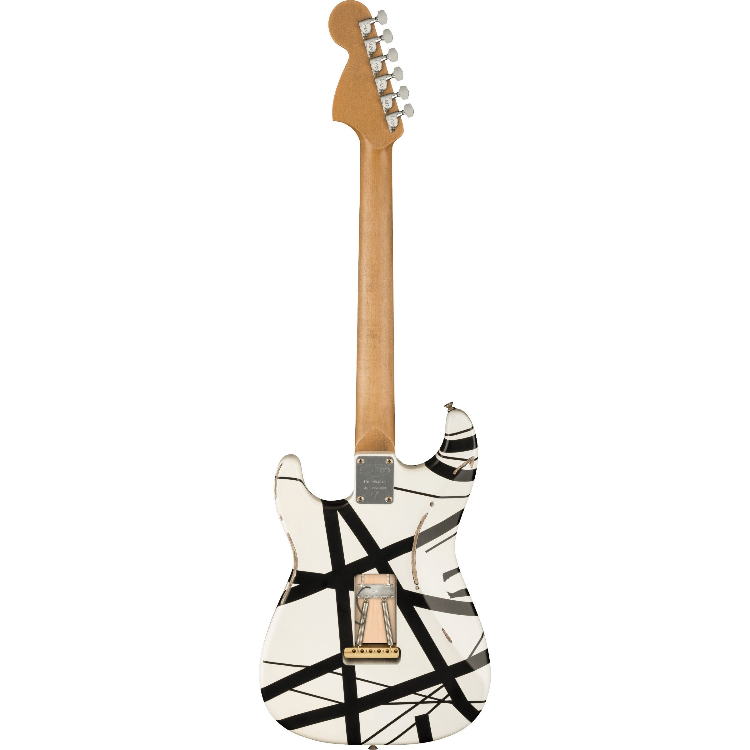EVH Striped Series '78 Eruption Relic Electric Guitar - White With