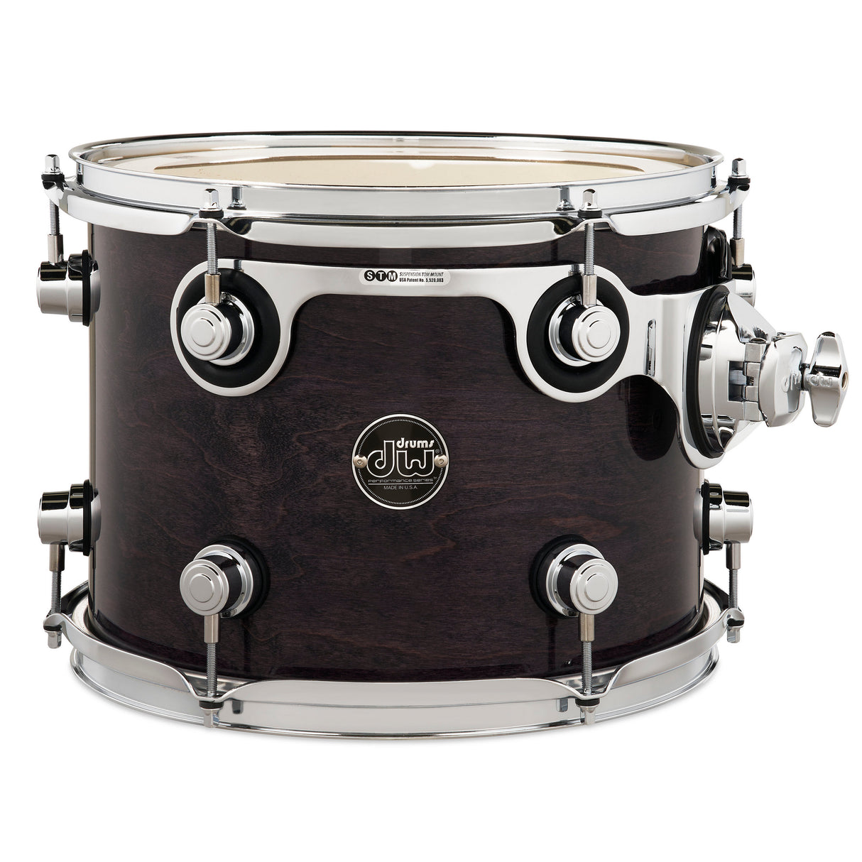 Drum Workshop 12 x 9-Inch Performance Series Rack Tom - Ebony Stain