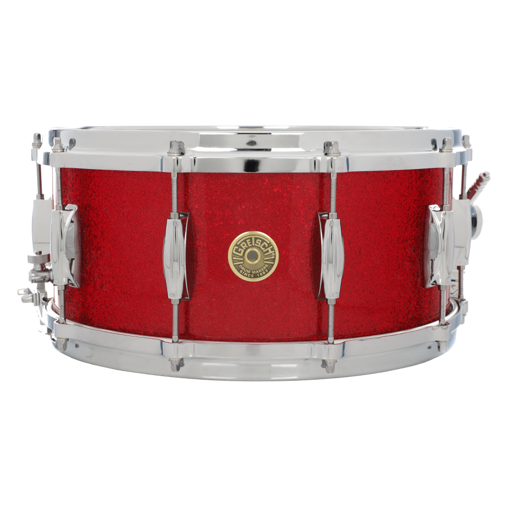 Gretsch USA Custom 6.5x14 Snare Drum - Nitron Red Sparkle