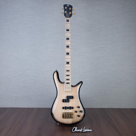 Spector Euro 4 Electric Bass Guitar - Natural Black Burst Gloss - CHUCKSCLUSIVE - #NB22963
