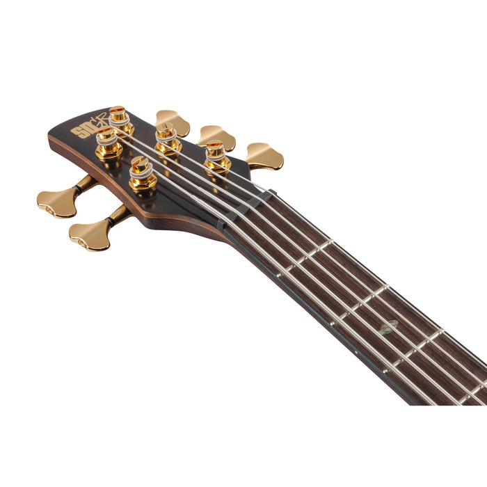Ibanez 2022 SR5CMDX SR Premium 5-String Bass Guitar - Black Ice Low Gloss - New