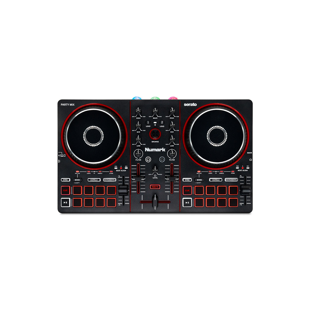 Numark Party Mix III DJ Controller with Built-In Light Show