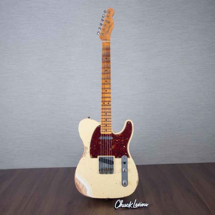 Fender Custom Shop 52 Telecaster Heavy Relic Guitar - Aged Vintage White - CHUCKSCLUSIVE - #R127109