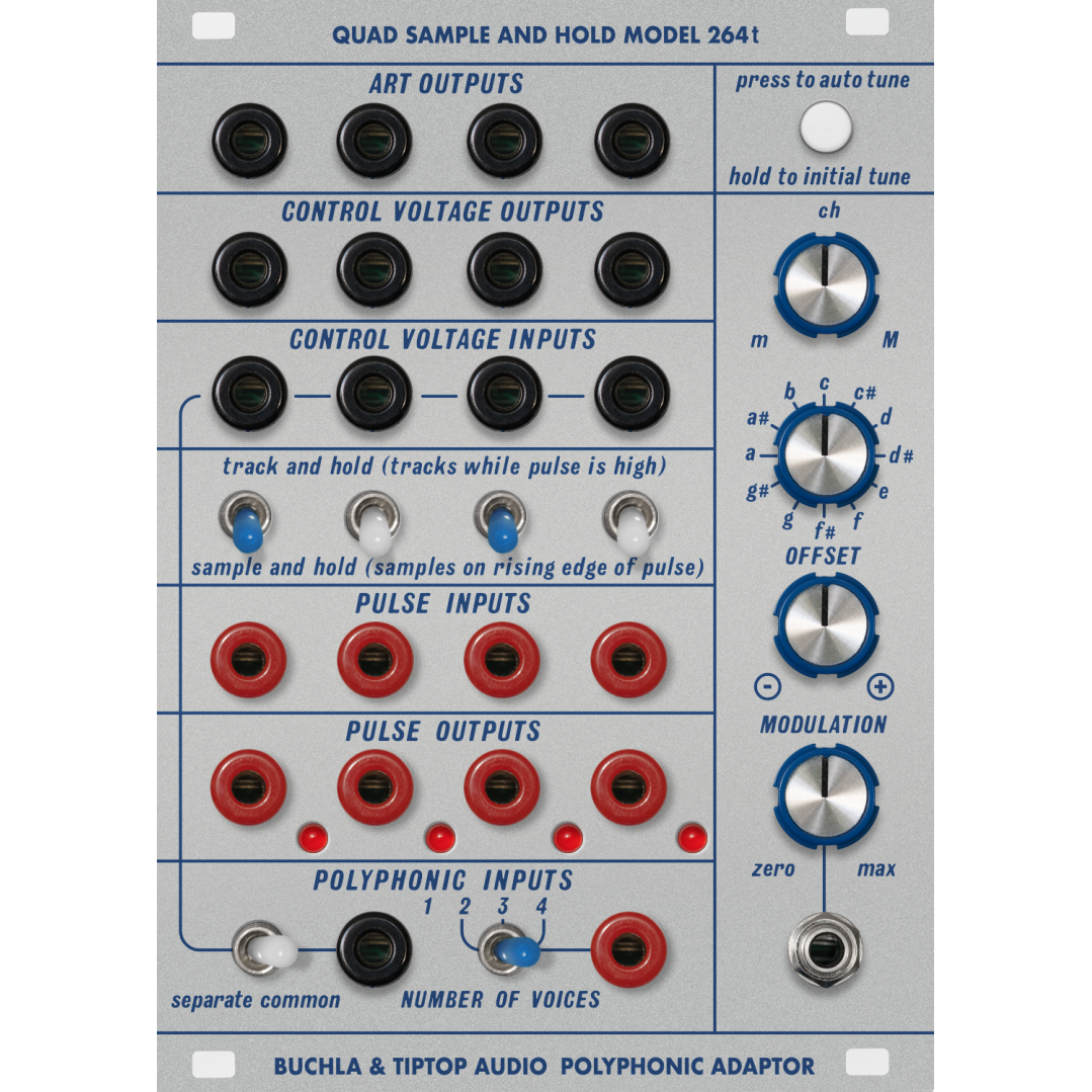 Tiptop Audio Buchla 264t Quad Sample and Hold Polyphonic Adaptor Eurorack Module