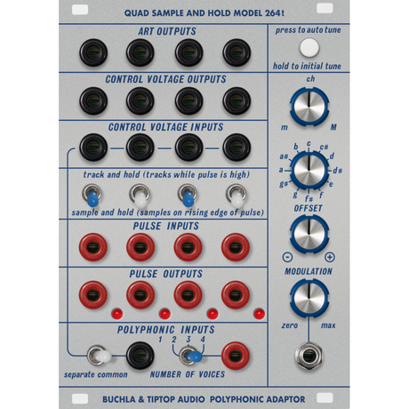 Tiptop Audio Buchla 264t Quad Sample and Hold Polyphonic Adaptor Eurorack Module