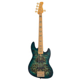 Sire Marcus Miller V10 5-String Electric Bass Guitar - Transparent Green Satin